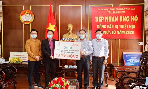 TẬP ĐOÀN HƯNG THỊNH ỦNG HỘ 3 TỶ ĐỒNG HỖ TRỢ ĐỒNG BÀO  BỊ THIỆT HẠI DO BÃO SỐ 9 TẠI TỈNH QUẢNG NAM VÀ QUẢNG NGÃI